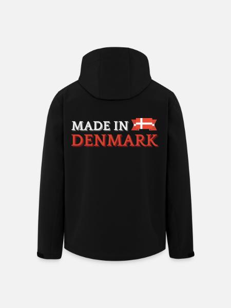 Made in Denmark, Danish pride - Men’s Recycled Softshell Jacket by Stanley/Stella - black