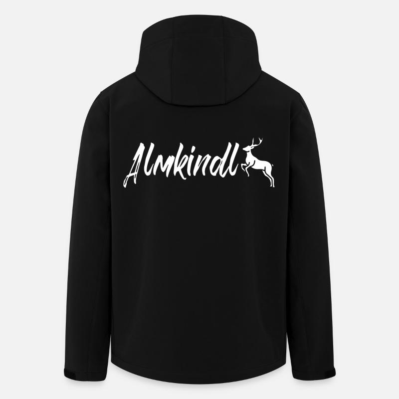 Almkindl - Almkindl Schriftzug - Recycelte Männer Softshell-Jacke von Stanley/Stella - Schwarz