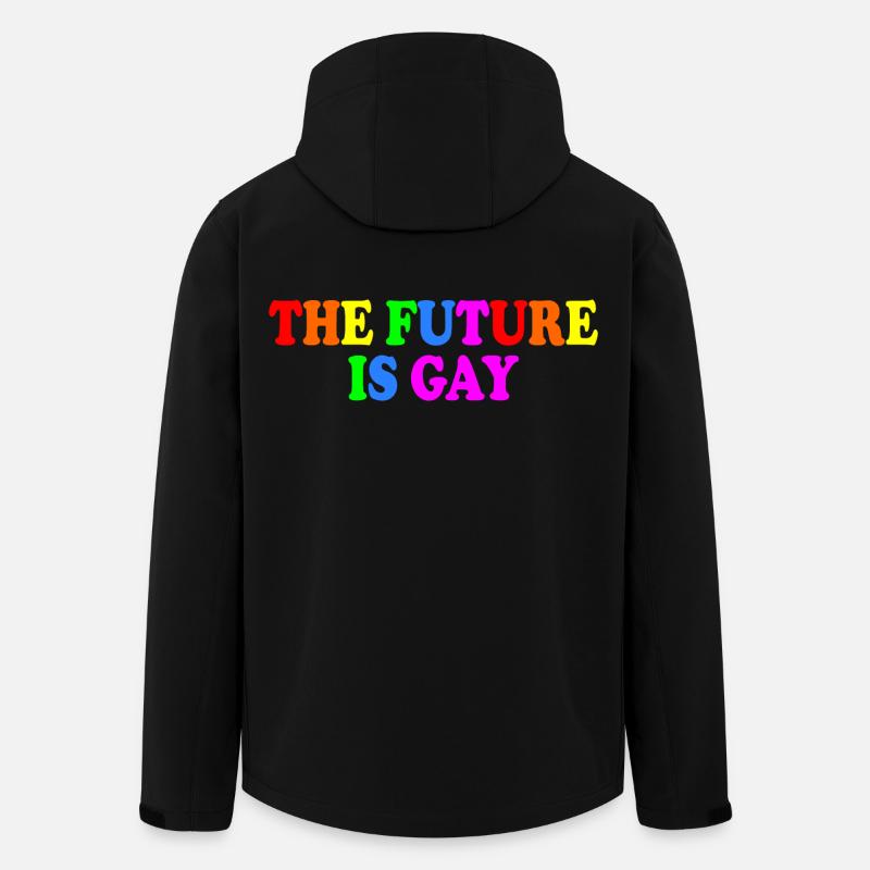 The future is gay - Recycelte Männer Softshell-Jacke von Stanley/Stella - Schwarz