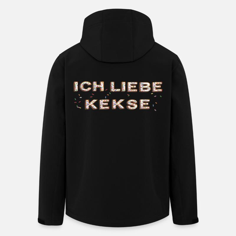 ich liebe Kekse - Recycelte Männer Softshell-Jacke von Stanley/Stella - Schwarz