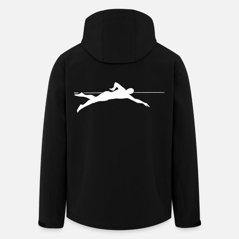 Dynamic Sprinter Line Graphics - Men’s Recycled Softshell Jacket by Stanley/Stella - black