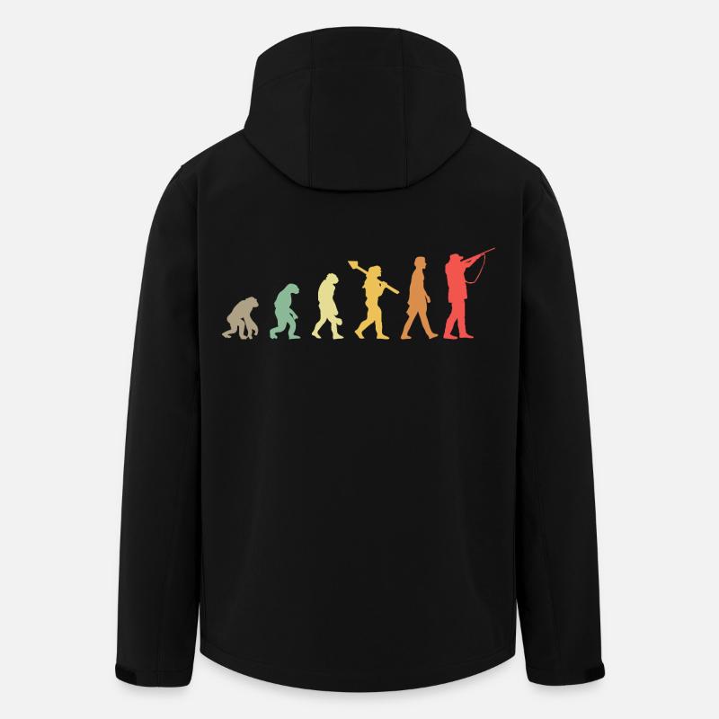 Evolution Hunting Hunting Hunters - Men’s Recycled Softshell Jacket by Stanley/Stella - black