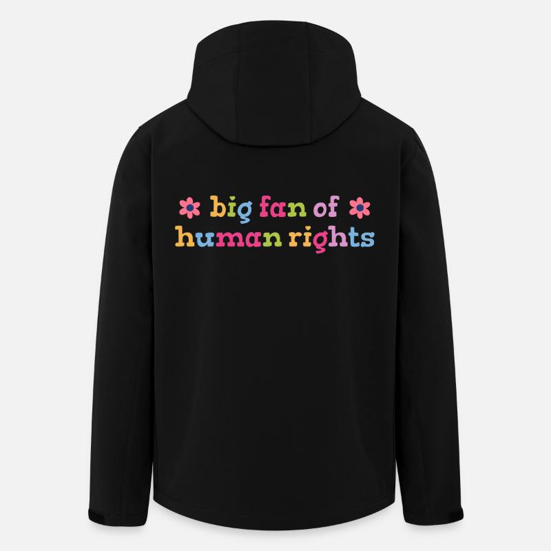 Big fan of human rights statement - Men’s Recycled Softshell Jacket by Stanley/Stella - black