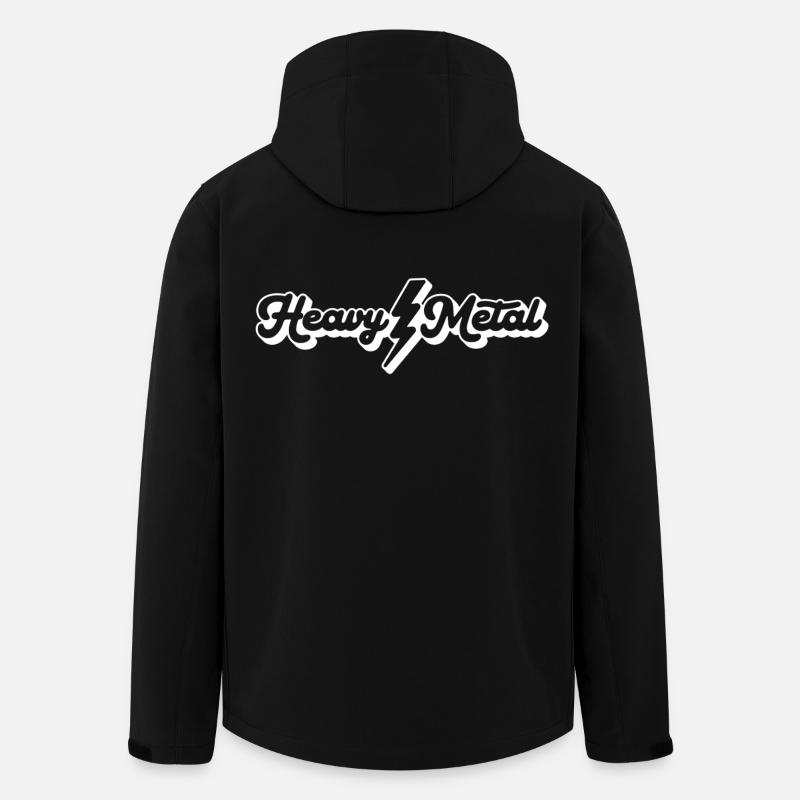Heavy Metal Script - Veste softshell homme en polyester recyclé Stanley/Stella - noir