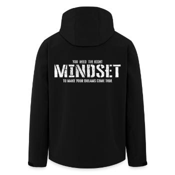 Mindset - Recycelte Männer Softshell-Jacke von Stanley/Stella - Schwarz - Hinten - AI Model Male 185 light (185cm)