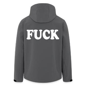 Fuck - Veste softshell homme en polyester recyclé Stanley/Stella - noir - Dos - AI Model Male 185 light (185cm)