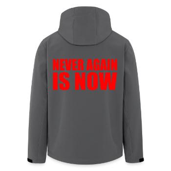 Never again is now - Veste softshell homme en polyester recyclé Stanley/Stella - noir - Dos - AI Model Male 185 light (185cm)