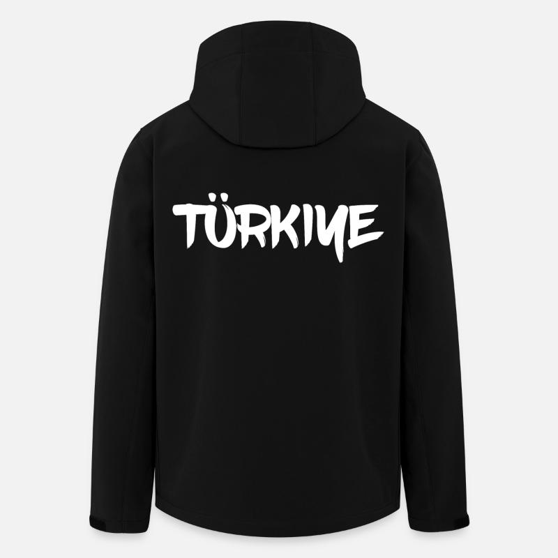 Türkiye Schriftzug - Recycelte Männer Softshell-Jacke von Stanley/Stella - Schwarz