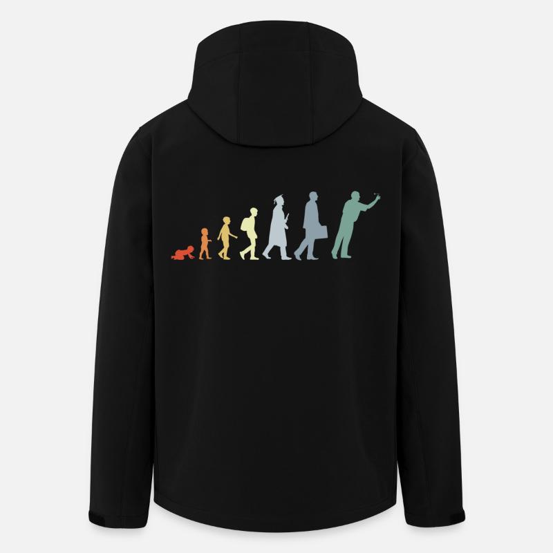 Évolution du dard - Veste softshell homme en polyester recyclé Stanley/Stella - noir