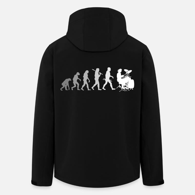 Evolution de la chemise Drums Drummer - Veste softshell homme en polyester recyclé Stanley/Stella - noir