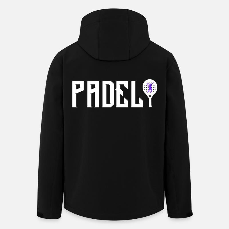 Padel - Veste softshell homme en polyester recyclé Stanley/Stella - noir