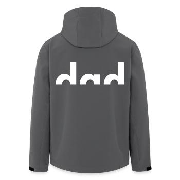Best Dad Ever - Bester Papa - Vatertag - Recycelte Männer Softshell-Jacke von Stanley/Stella - Schwarz - Hinten - AI Model Male 185 light (185cm)