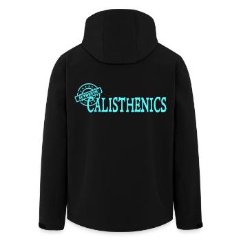 Calisthenics - Men’s Recycled Softshell Jacket by Stanley/Stella - black - Back - AI Model Male 185 light (185cm)