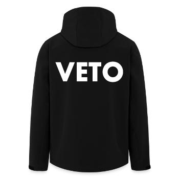 Veto - Recycelte Männer Softshell-Jacke von Stanley/Stella - Schwarz - Hinten - AI Model Male 185 light (185cm)