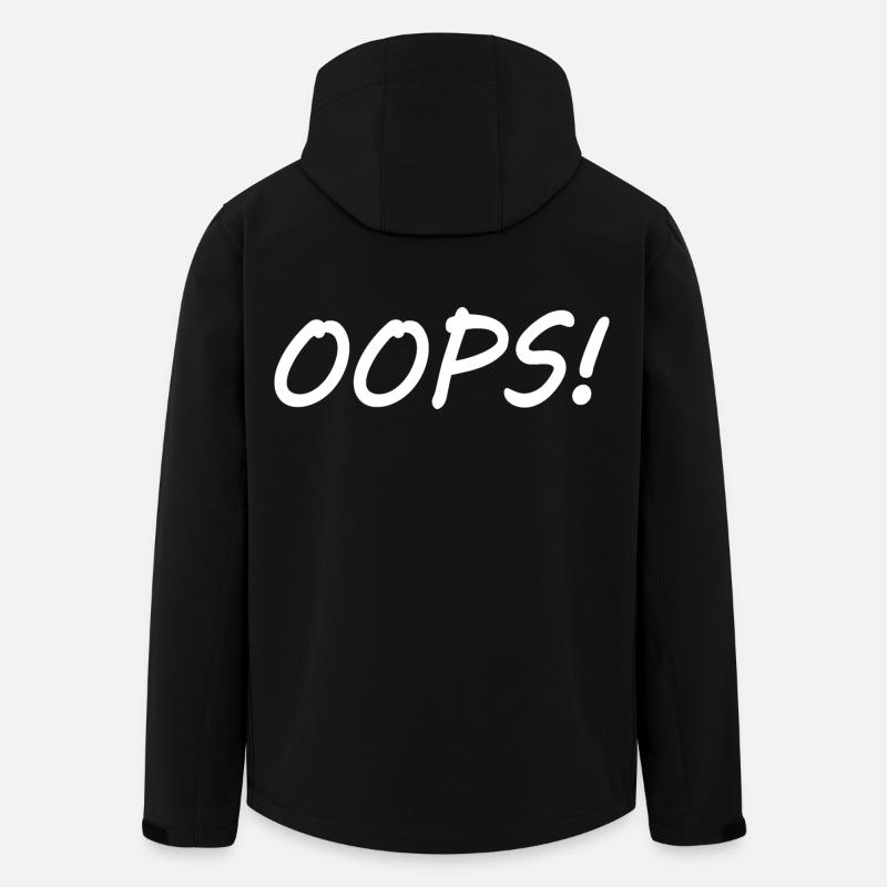 Oops - Men’s Recycled Softshell Jacket by Stanley/Stella - black