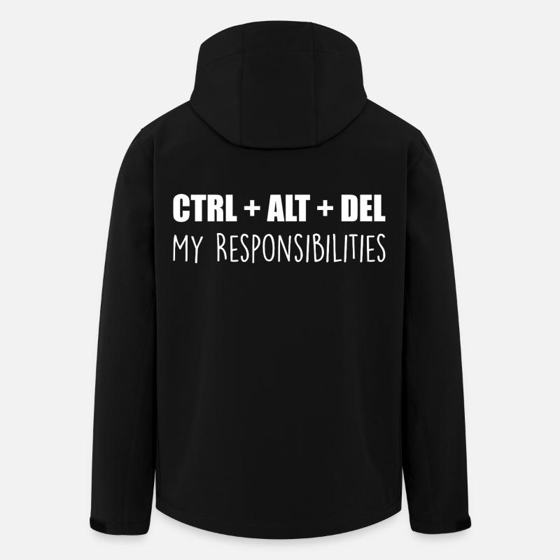 Ctrl + Alt + Canc: le mie responsabilità - Giacca softshell riciclata Uomo Stanley/Stella Discoverer - nero