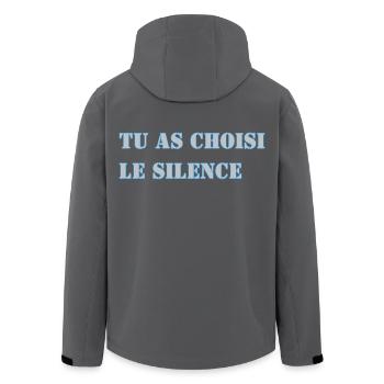 TU AS CHOISI LE SILENCE - Veste softshell homme en polyester recyclé Stanley/Stella - noir - Dos - AI Model Male 185 light (185cm)
