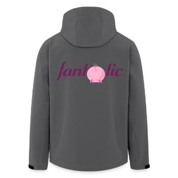 Fantastisch - fantastic - fantasstic - Recycelte Männer Softshell-Jacke von Stanley/Stella - Schwarz - Hinten - AI Model Male 185 light (185cm)