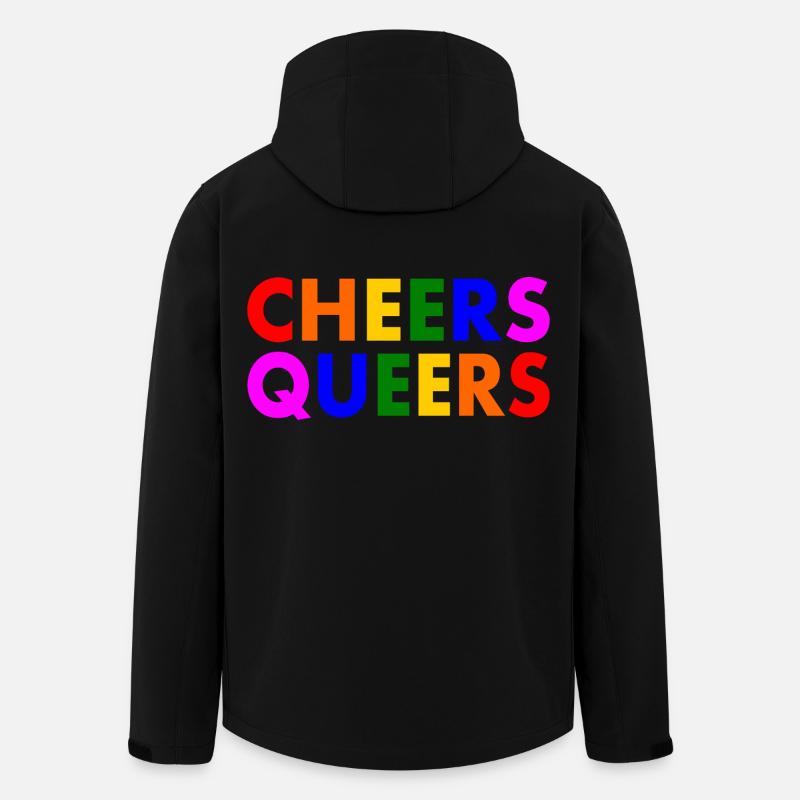Cheers queers - Recycelte Männer Softshell-Jacke von Stanley/Stella - Schwarz