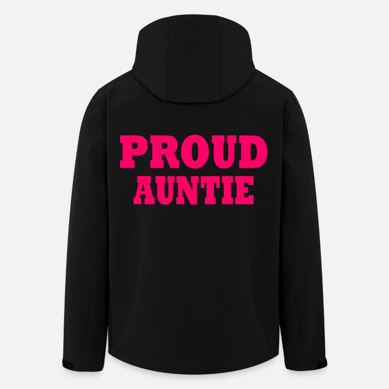 Proud auntie - Recycelte Männer Softshell-Jacke von Stanley/Stella - Schwarz