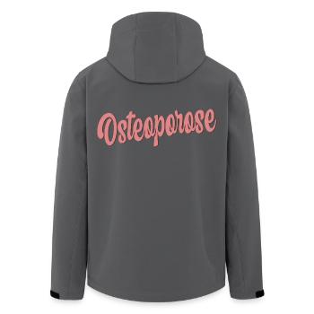 Ostéoporose Perte osseuse - Veste softshell homme en polyester recyclé Stanley/Stella - noir - Dos - AI Model Male 185 light (185cm)