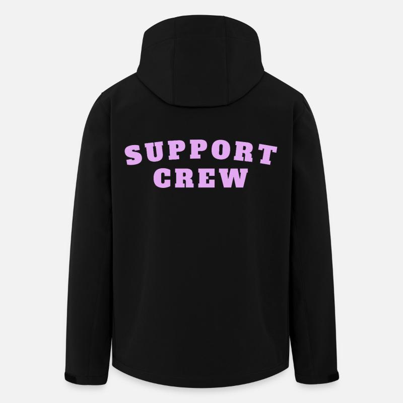 Support Crew - Men’s Recycled Softshell Jacket by Stanley/Stella - black