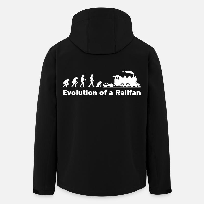 Evolution Railfan Train Locomotive - Veste softshell homme en polyester recyclé Stanley/Stella - noir
