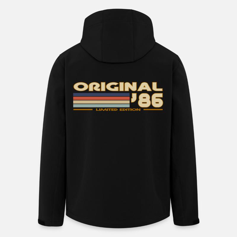 1986 - Recycelte Männer Softshell-Jacke von Stanley/Stella - Schwarz