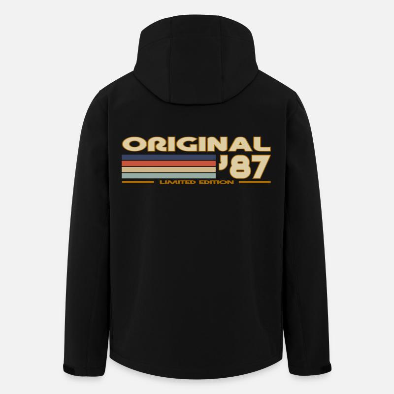 1987 - Men’s Recycled Softshell Jacket by Stanley/Stella - black