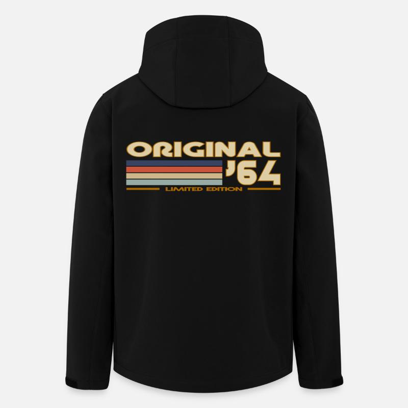 1964 - Recycelte Männer Softshell-Jacke von Stanley/Stella - Schwarz