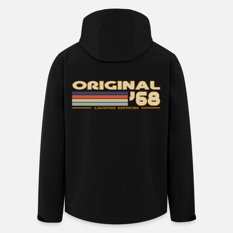 1968 - Recycelte Männer Softshell-Jacke von Stanley/Stella - Schwarz