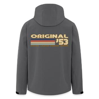 1953 - Recycelte Männer Softshell-Jacke von Stanley/Stella - Schwarz - Hinten - AI Model Male 185 light (185cm)