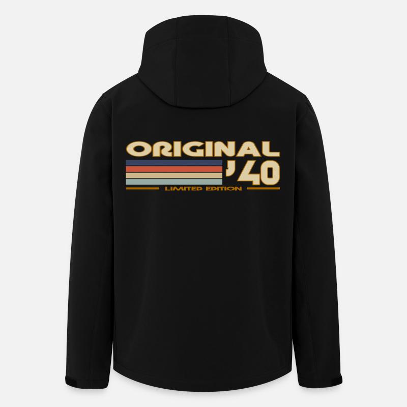 1940 - Recycelte Männer Softshell-Jacke von Stanley/Stella - Schwarz