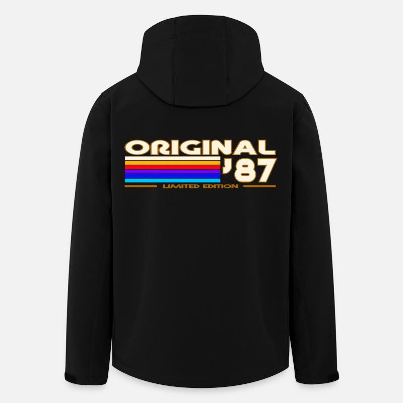 1987 - Men’s Recycled Softshell Jacket by Stanley/Stella - black