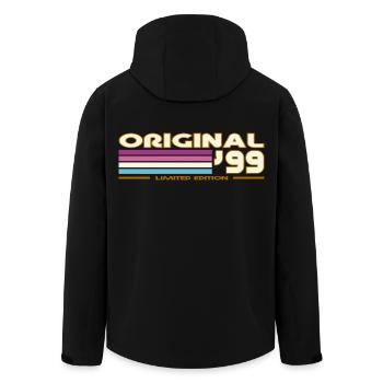 1999 - Recycelte Männer Softshell-Jacke von Stanley/Stella - Schwarz - Hinten - AI Model Male 185 light (185cm)