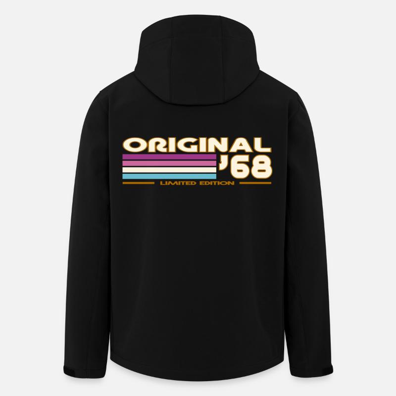 1968 - Recycelte Männer Softshell-Jacke von Stanley/Stella - Schwarz
