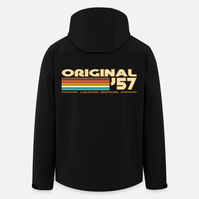 Retro Stripes 70er Original 57 - Recycelte Männer Softshell-Jacke von Stanley/Stella - Schwarz