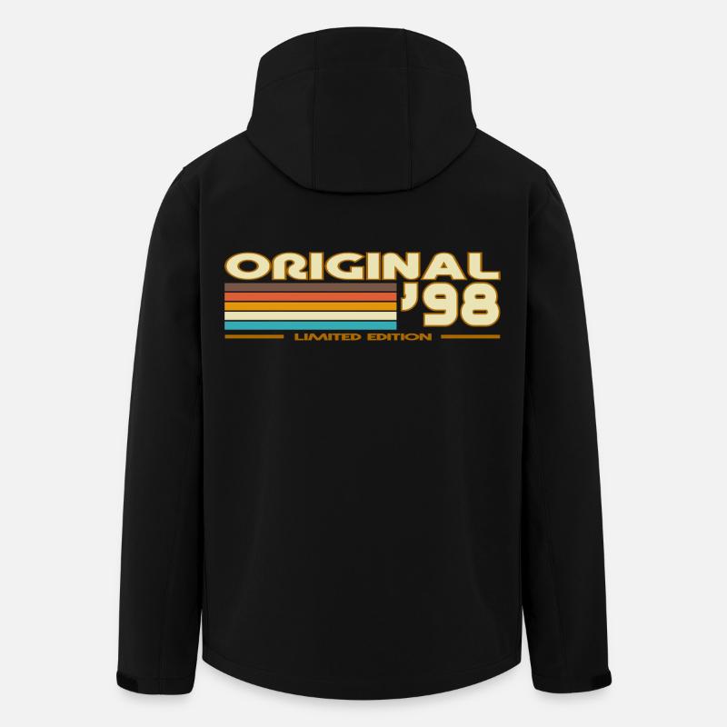 Original 98 Retro Stripes - Men’s Recycled Softshell Jacket by Stanley/Stella - black