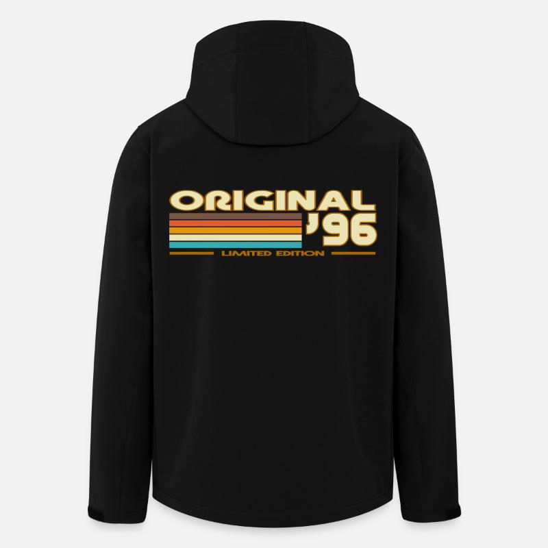 Original 96 Arc-en-Ciel Retro - Veste softshell homme en polyester recyclé Stanley/Stella - noir