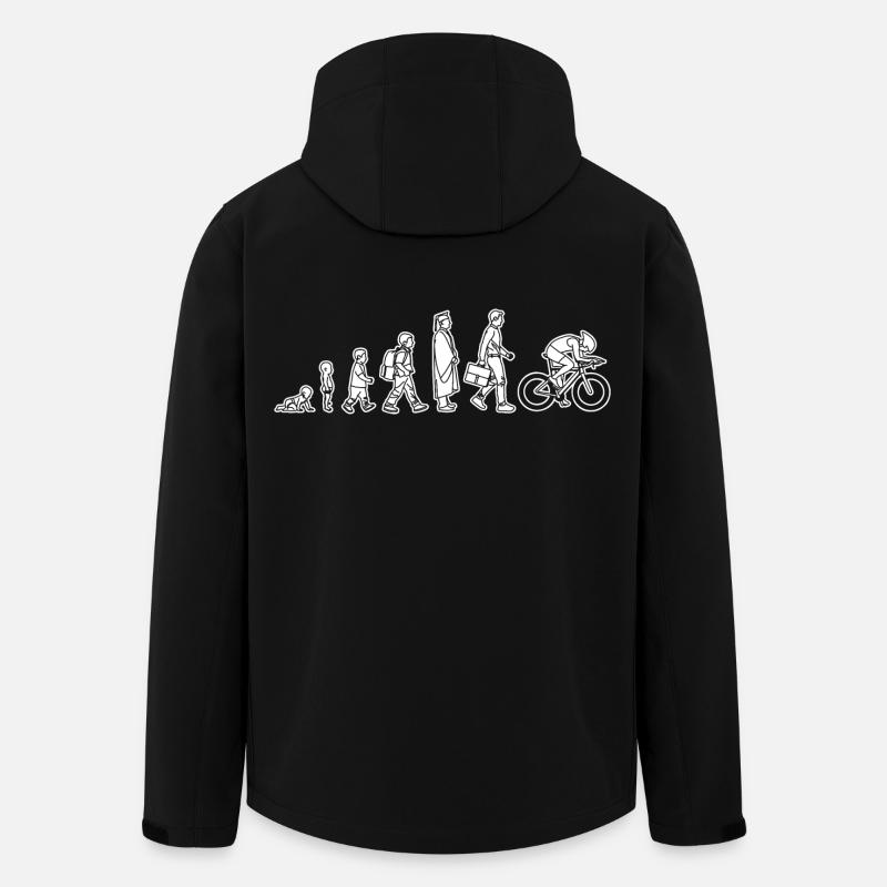 Evolution of a cyclist - Men’s Recycled Softshell Jacket by Stanley/Stella - black