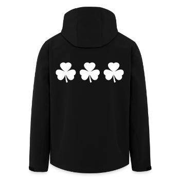 Irland st patricks day kleeblatt - Recycelte Männer Softshell-Jacke von Stanley/Stella - Schwarz - Hinten - AI Model Male 185 light (185cm)