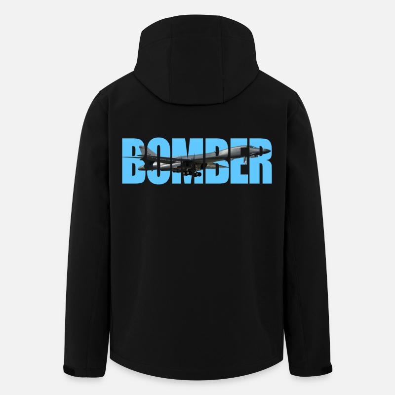 Bomber B-1B Lancer - Recycelte Männer Softshell-Jacke von Stanley/Stella - Schwarz