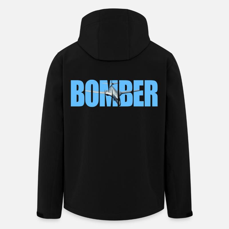 Bomber B-1B Lancer - Men’s Recycled Softshell Jacket by Stanley/Stella - black