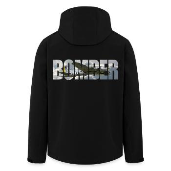 Bomber B-17 Flying Fortress - Men’s Recycled Softshell Jacket by Stanley/Stella - black - Back - AI Model Male 185 light (185cm)