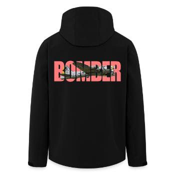 Bomber B-17 Flying Fortress - Men’s Recycled Softshell Jacket by Stanley/Stella - black - Back - AI Model Male 185 light (185cm)