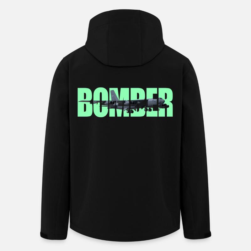 Bomber B-52 Stratofortress - Recycelte Männer Softshell-Jacke von Stanley/Stella - Schwarz