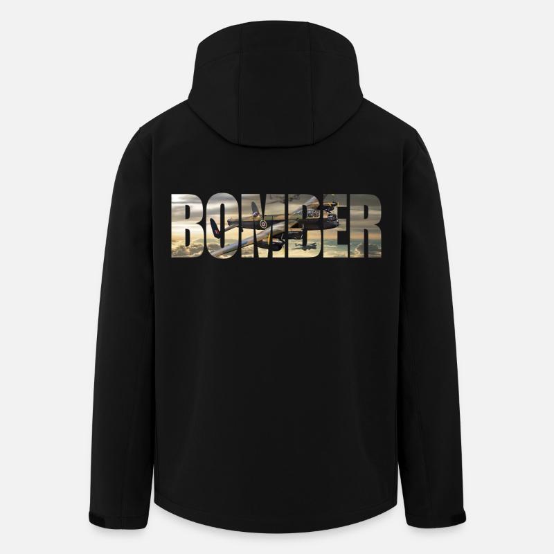 Bomber Avro Lancaster - Men’s Recycled Softshell Jacket by Stanley/Stella - black