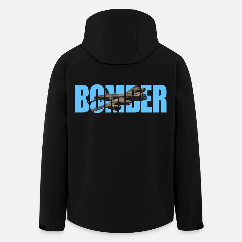 Bomber Avro Lancaster - Men’s Recycled Softshell Jacket by Stanley/Stella - black