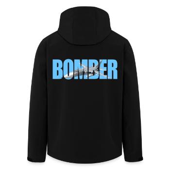 Bomber Su-24 - Recycelte Männer Softshell-Jacke von Stanley/Stella - Schwarz - Hinten - AI Model Male 185 light (185cm)