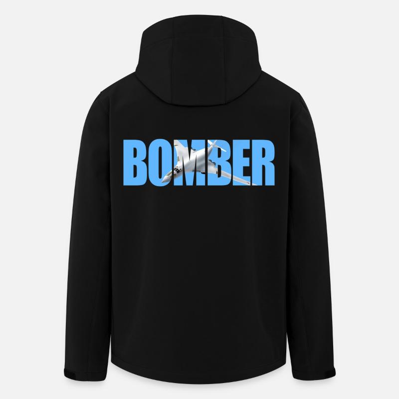 Blouson aviateur Tu-160 - Veste softshell homme en polyester recyclé Stanley/Stella - noir